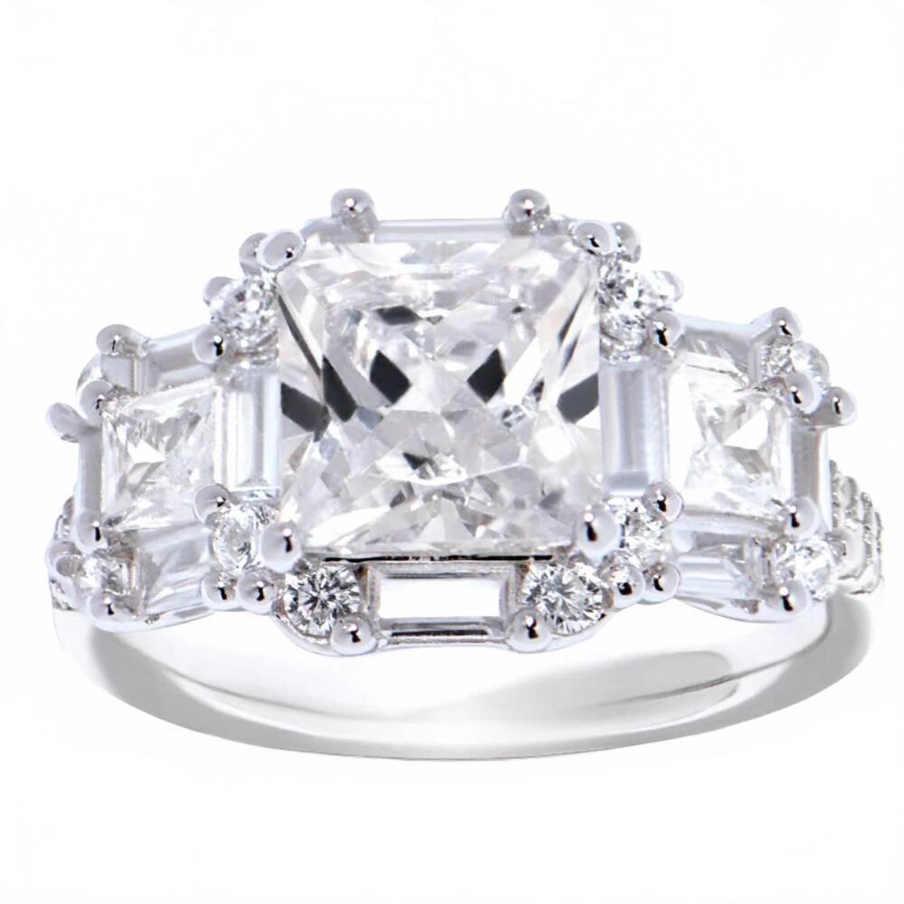 NEW STARLETTE women's brooklyn engagement ring in silver